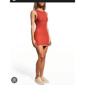 Weworewhat Tennis Club Active Dress In Match Red/wheat Size: XS